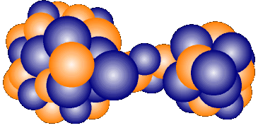 When 236U deforms and exceed the fission barrier, 236U begins to separate